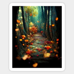 Autumn magical forest Sticker